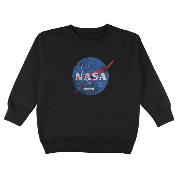 Old Glory Toddler NASA Distressed Logo Long Sleeve Graphic Sweatshirt