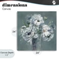thumbnail image 4 of Stupell Industries Transitional White Peony Impression in Vase Canvas Art, 24 x 24, by Nan, 4 of 8
