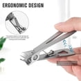 thumbnail image 3 of Nail clippers for thick nails with metal nail file - 15mm wide jaw nail clippers for hard nails - stainless steel nail clippers nail clippers, 3 of 3