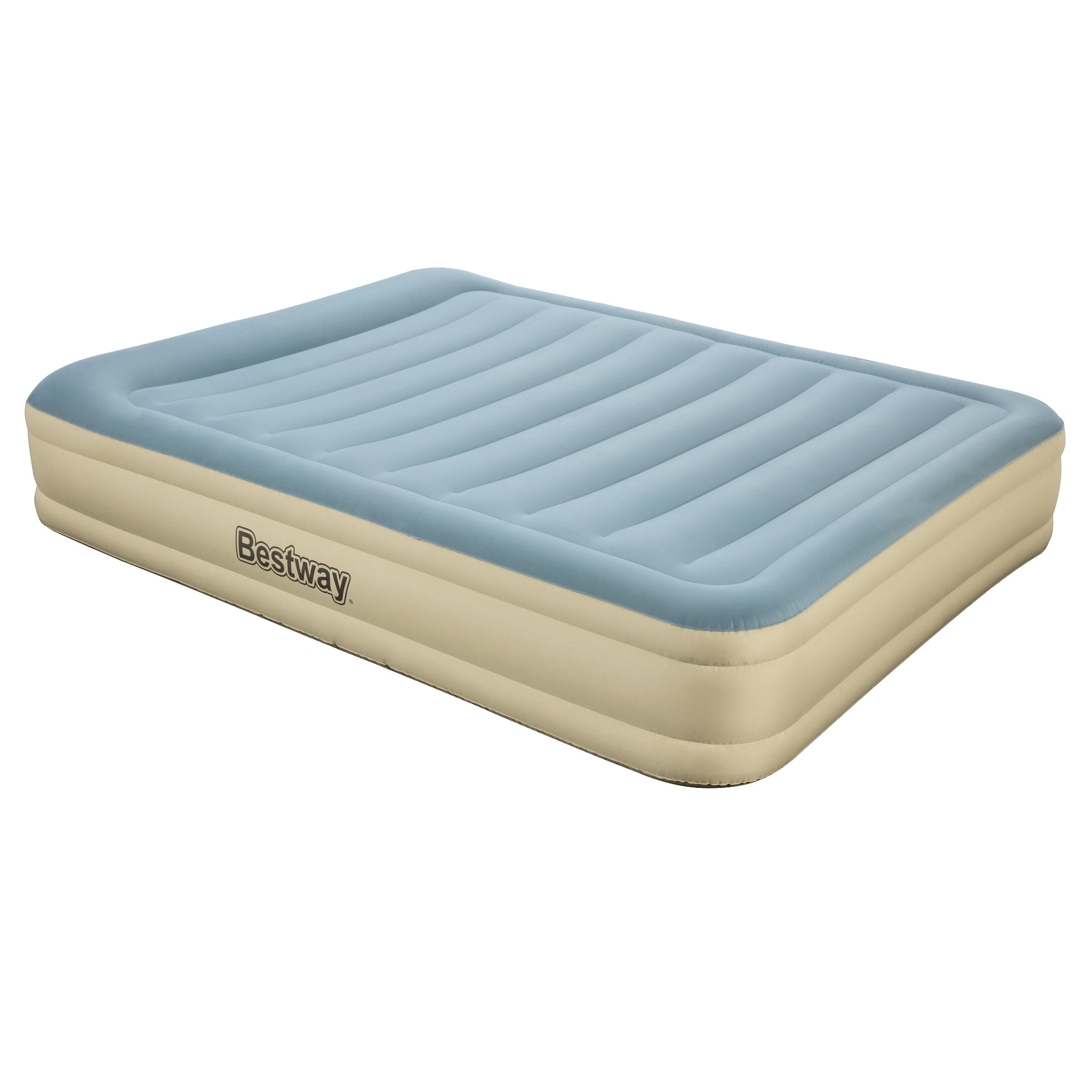Bestway Fortech Airbed with Builtin Ac Pump, 14 inch Queen