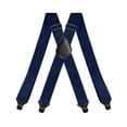 thumbnail image 6 of SGFCWSX Men 3.5cm Strap Cli, Elastic X-Type Formal Adjustable Suspenders Casual Navy, 6 of 6