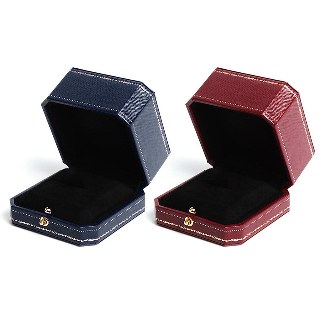 10 X LUXURY White Leatherette Double Door Ring Boxes Jewellery Ring Gift Box  £42.34 - PicClick UK