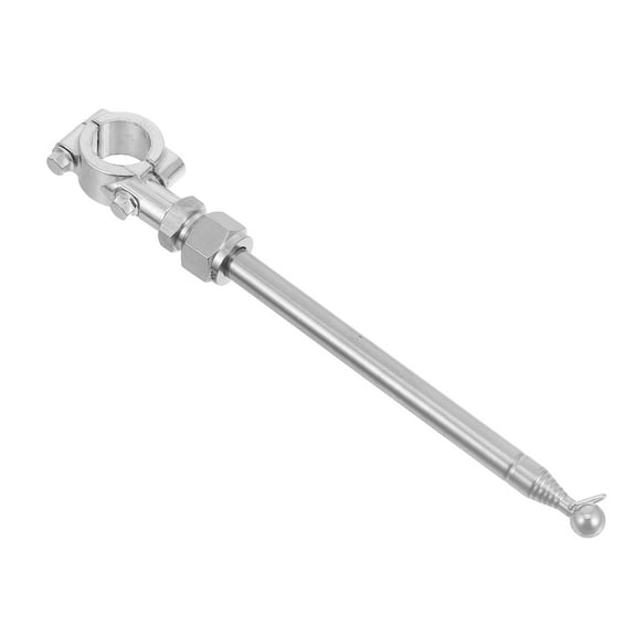 Hemoton Adjustable Stainless Steel Telescopic Antenna for Dirt Bike Flag Mount, Motorcycle Flagpole Bracket, Easy Installation Holder