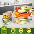 thumbnail image 2 of Organizador de nevera ZIJUND, apilable, paquete de 14 unidades con tapas, sin BPA, 2 of 7