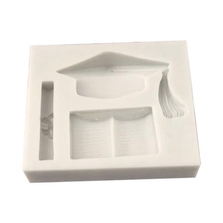 

Graduation Theme Silicone Mold Chocolate Fondant Cake Mold Graduation Cap Decoration Decoration Baking Glue Mold