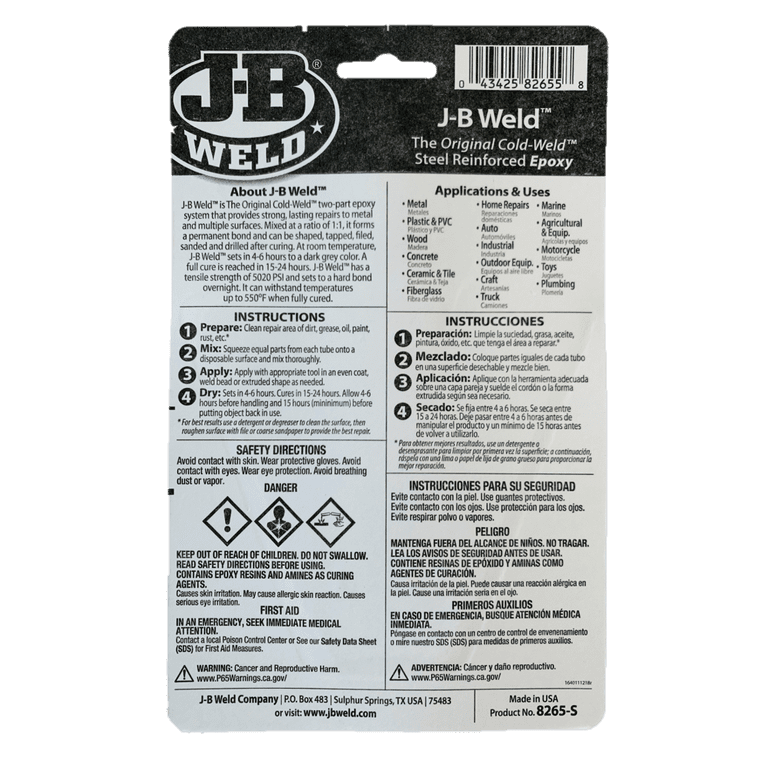 J-B Weld (2) 5 Oz. ColdWeld Original Epoxy - Hemly Hardware