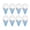 BLUE, variant on Ice Cream Cone Shaped Treat Boxes – 8 Pack Reusable Party Favors for Birthday, Gender Reveal.