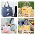 thumbnail image 2 of Bolsos de comida con sacador térmico, bolsa de almuerzo con aislamiento reutilizable, de alta capacidad Feliz Sencillez, 2 of 5