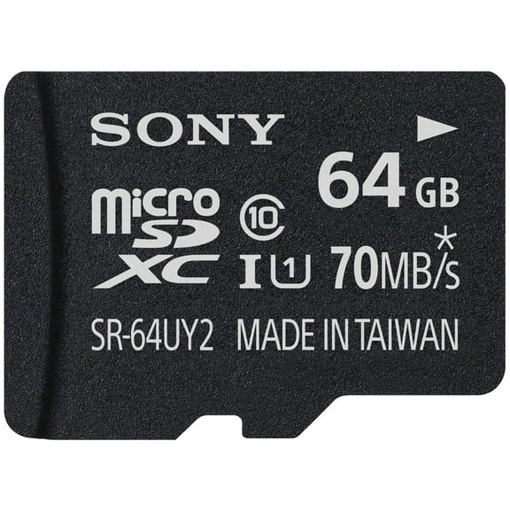 Sony SR-64UY2 - Flash memory card (adapter included) - 64 GB - UHS Class 1 / Class10 - microSDXC UHS-I