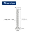 thumbnail image 2 of Uxcell #6 x 1-1/2" Self Drilling Screws, 50 Pack Phillips Pan Head Self Tapping Screws, 2 of 5