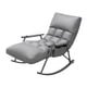 thumbnail image 2 of Mecedora con respaldo alto, sillón mecedor, elegante, moderno, versátil, sofá perezoso, silla decorativa para oficina, balcón y jardín Gris oscuro, 2 of 8