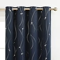 thumbnail image 3 of 2 cortinas Aoresac para el hogar Blackout Hot Silver Five Pointed Star Aoresac Cortina, 3 of 7