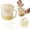 White, variant on Blecry Greek Yogurt Filter with Lid, Reusable Strainer for Making Thick Greek Yogurt, Cheese & tofu, Countertop Kitchen tool, Yellow
