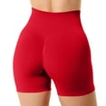 thumbnail image 3 of vigerkar Swim Bottoms for Womens,Swimsuit Boy Shorts Tankini Bottoms Swim Biker Shorts High Waisted Shorts Tankini Swimming Shorts Red, L, 3 of 5
