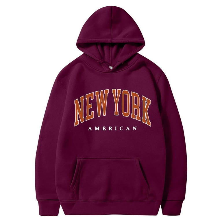Men's modern casual printed color long sleeve hoodie sale