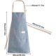 thumbnail image 2 of Striped Bib Apron, Chefs Kitchen Aprons Adjustable Apron with 2 Pockets Cooking Apron Cotton Apron, 2 of 5