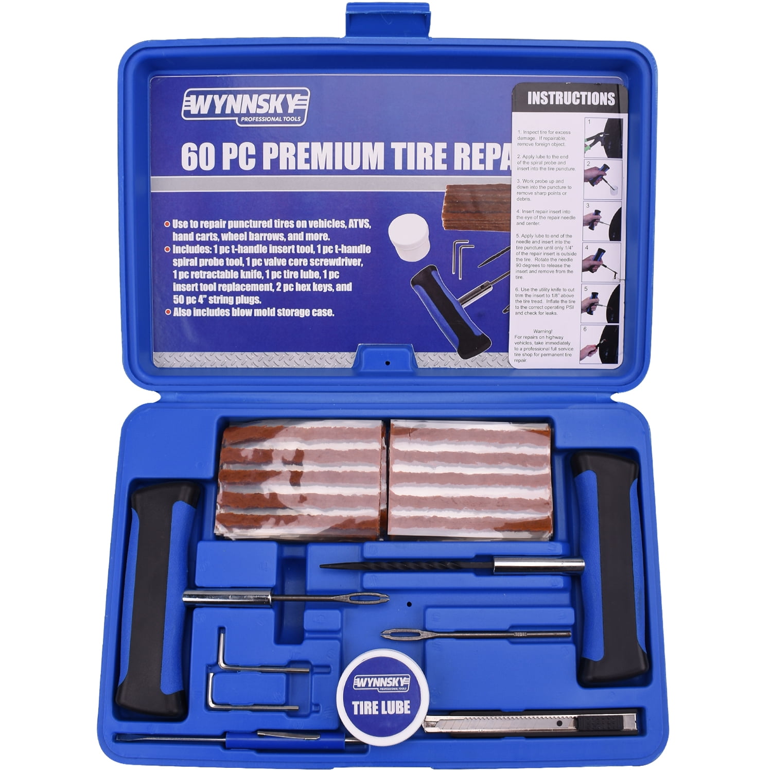 BETOOLL Tire Repair Kit 22 Pcs for Car Motorcycle ATV Jeep Truck Tractor FL for sale online 