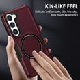thumbnail image 5 of for Galaxy S22 Case, [Compatible with MagSafe] Anti Fingerprint, Anti Scratch, Non Slip, Sleek, Shockproof, Military Grade Protection Case For Samsung Galaxy S22, winered, 5 of 10