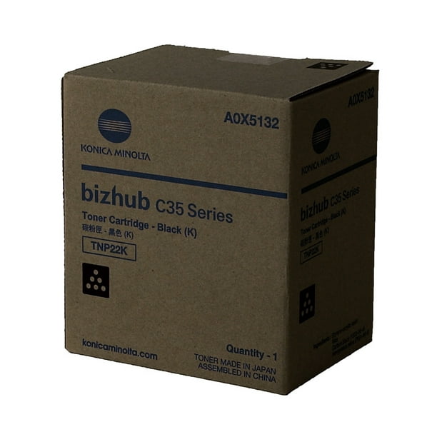 Oem Konica Minolta Tnp22k A0x5132 Toner Cartridge Black 5 2k Yield For Use In Konica Minolta Bizhub C35 Printer Bizhub C35p Printer My Office C350 Walmart Com Walmart Com
