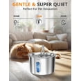 thumbnail image 5 of Cat Water Fountain Stainless Steel – 3L/101oz Pet Automatic Water Dispenser with 4Stage Filtration, 5 of 5