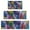 Colorful Tropical Leaf, variant on Black Tie Dye Pattern Kitchen Rugs Sets Of 3,Kitchen Runner Rugs Non Skid Washable,Decorative Kitchen Floor Mats for Kitchen,Sink,Laundry,17"x30" 17"x47" 17"x59"