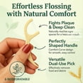 thumbnail image 4 of Twin Line Dental Floss Picks (220 Count) – Double Thread Tooth Flossers for 2X Cleaning, Thin & Shred-Resistant Floss, Wheat-Straw Handle | Travel Case Included Holds up to 10 Picks, 4 of 11