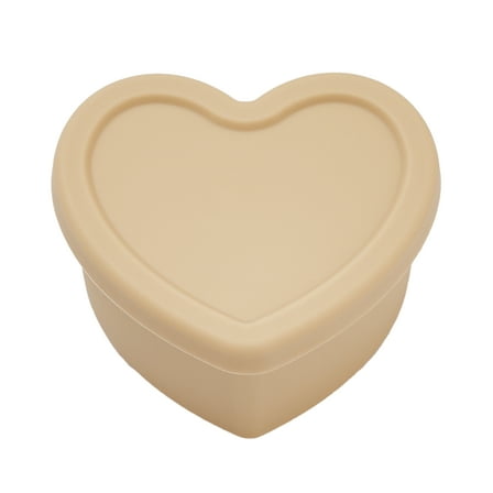 LOVEAT Heart Bowl 8.5 fl oz (250ml) – Patented Leak-Proof Baby Food Storage Container, Microwave Freezer and Oven Safe, BPA-Free for Weaning and Toddler Feeding (Latte)