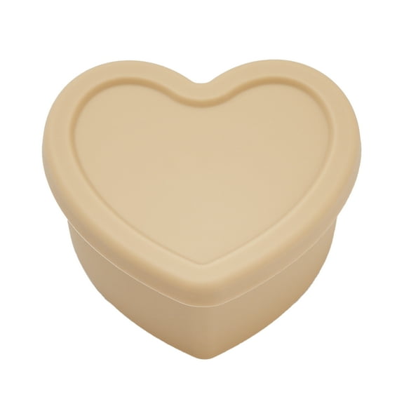LOVEAT Heart Bowl 8.5 fl oz (250ml) – Patented Leak-Proof Baby Food Storage Container, Microwave Freezer and Oven Safe, BPA-Free for Weaning and Toddler Feeding (Latte)