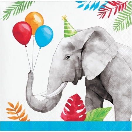 Party Animals Beverage Napkins  48 Count