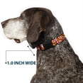 thumbnail image 6 of Buckle-Down Pet Collar, Dog Collar Plastic Buckle, Hot Dogs Buffalo Plaid White Red, 8.5 to 12 Inches 0.5 Inch Wide, 6 of 8