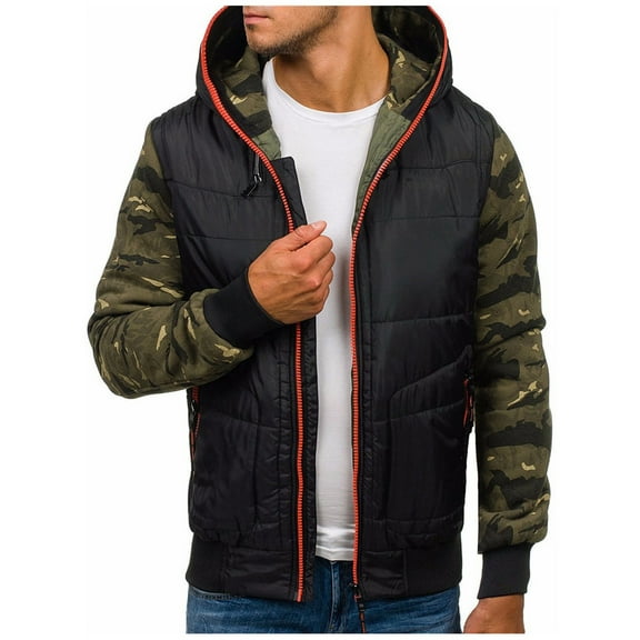 LEEy-world Mens Jackets Casual Stylish Men's Ski Jackets Winter Waterproof Windproof Hiking Snowboard Lined Jacket Hooded Red,M