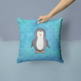 thumbnail image 2 of Carolines Treasures BB7376PW1414 Polkadot Penguin Watercolor Fabric Decorative Pillow  14Hx14W multicolor, 2 of 4