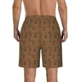 thumbnail image 3 of KLL Western Cactus Men's Casual Summer Beach Shorts Hawaiian Shorts with Pockets-Small, 3 of 5