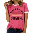 thumbnail image 1 of Xuewenshw T-Shirt à Col Rond Imprimé Élégant pour Femmes, 1 of 3