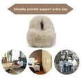 thumbnail image 5 of BERANMEY Women's Fuzzy Slippers Open Toe Cross Band Memory Foam House Slippers Indoor Outdoor Cozy Plush Slippers for Women Winter Warm Shoes, 5 of 9