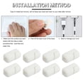 thumbnail image 6 of LOLIPPYY 20Pcs White Cable Clips for Effective Wire Management and Tidy Desktop Storage, 6 of 7