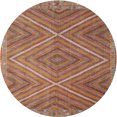 thumbnail image 1 of Ahgly Company Indoor Round Contemporary Orange Brown Southwestern Area Rugs, 4' Round, 1 of 6