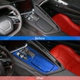 thumbnail image 5 of TINKI Carbon Fiber Center Console Panel Trim Sticker Compatible with Chevrolet Corvette C8 2020-2023, Console Storage Box Panel Cover Sticker Accessories, 2PCS, 5 of 12