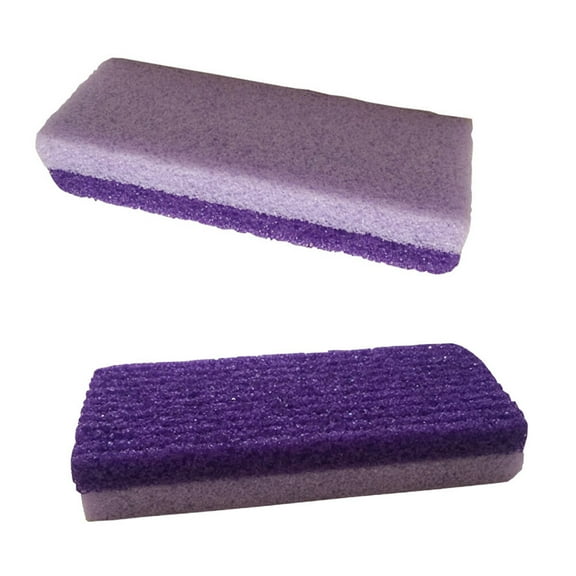 USHOBE 3Pcs Pumice Stone Block Remover Scrubber 13x5cm Purple for Foot Care Tool Travel and Home