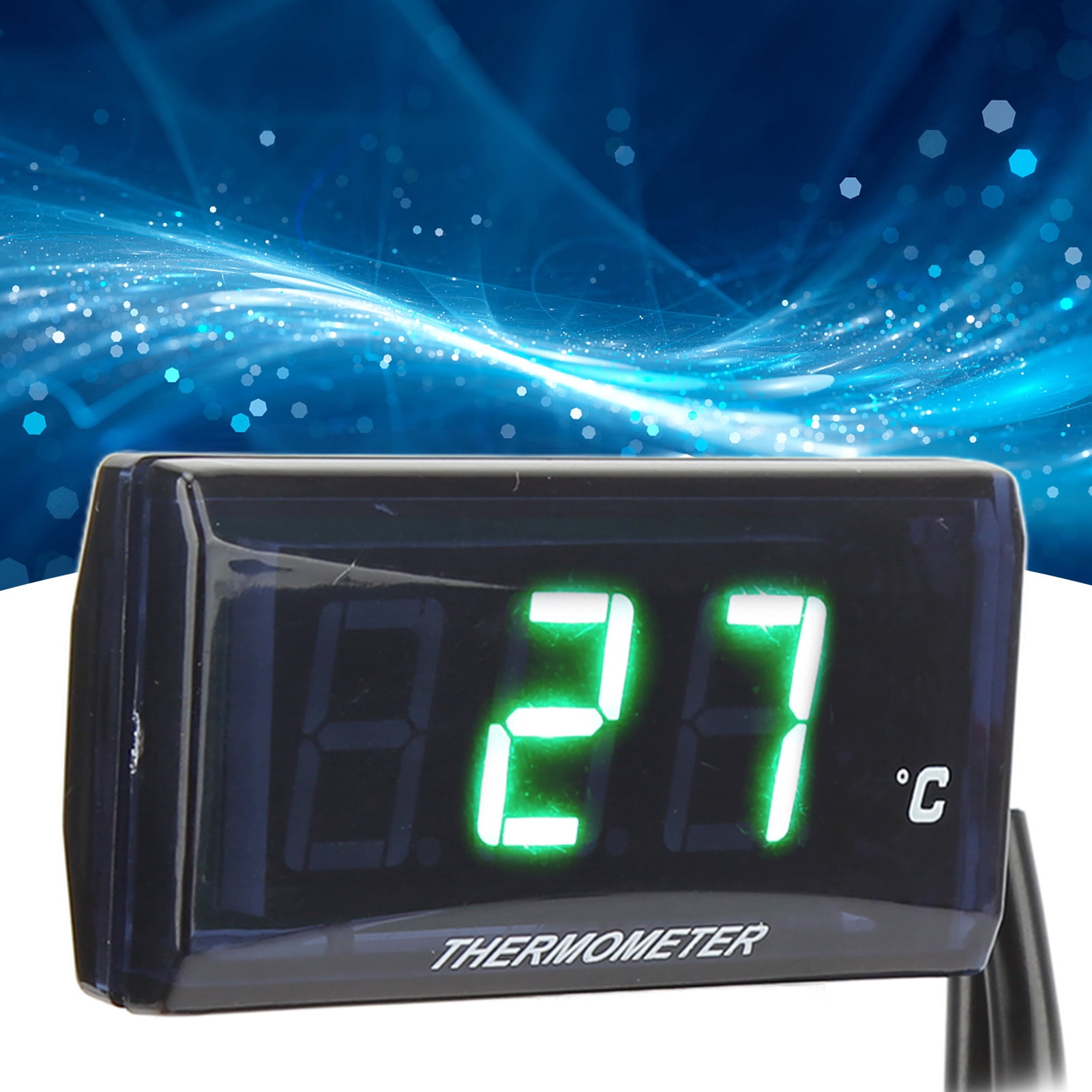 Motorcycle Digital Water Temp Gauge Ultra Thin DC 12V LCD Display ...