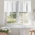 thumbnail image 4 of Modern Gray Striped Valances for Windows, 60 x 18in, Simple White Background Rod Pocket Kitchen Valance Curtain Light Filtering Window Treatments for Living Room Bedroom, 1 Panel, 4 of 7