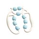 thumbnail image 5 of Rodillo de masaje de piernas, puntos de masaje, masajeador de brazos y piernas, ancho ajustable, manual Azul, 5 of 9