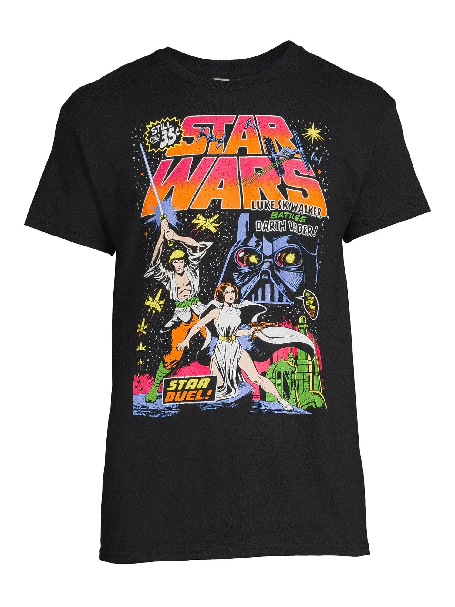 Star Wars Men's Star Duel Graphic Tee with Short Sleeves