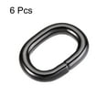 thumbnail image 3 of Uxcell 20x12mm Oval Buckles Iron Electroplating Black 6 Pack, 3 of 4