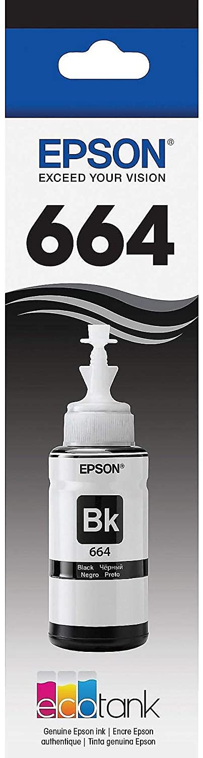 Epson 664 EcoTank Ink Bottle, Black (T664120) | Walmart Canada
