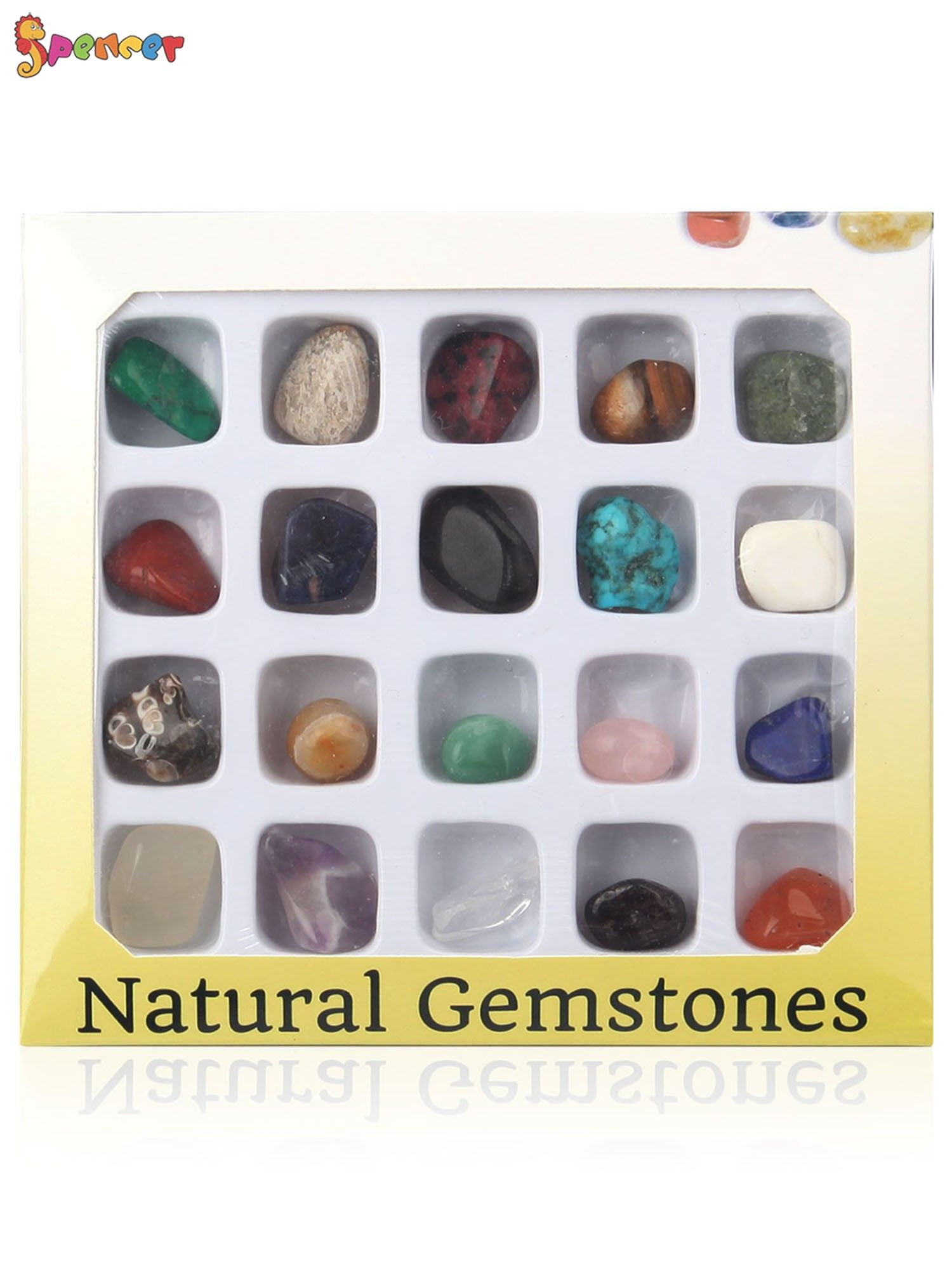 Set of 20 Healing Crystal Natural Gemstone Reiki Chakra Collection Stone Kit UK 