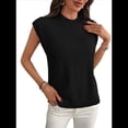 thumbnail image 3 of Suéter Sin Mangas de Cuello Redondo para Mujer, Negro, Talla XL, 3 of 9