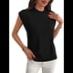 thumbnail image 3 of Suéter Sin Mangas de Cuello Redondo para Mujer, Negro, Talla XL, 3 of 9