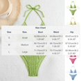 thumbnail image 4 of Blmnix Swimming Suits for Women Two Piece Swimsuit Bikini Swimsuits Sexy Swimsuits Swimsuit Green Halter Bathing Suit Tops for Women,S, 4 of 4