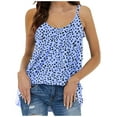 thumbnail image 1 of Blouses pour Femmes, Blouses pour Femmes Mode, Mode Femmes Décontracté Confortable Imprimé Sans Manches Blouse Col Rond T-Shirt Plié Camisoles, 1 of 5